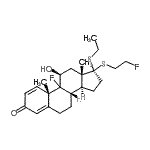 CAS#: 89948-18-5， (9xi,11beta,17alpha)-17-(Ethylsulfanyl)-9-fluoro-17-[(2-fluoroethyl)sulfanyl]-11-hydroxyandrosta-1,4-dien-3-one