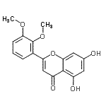 CAS#: 89971-01-7， 2-(2,3-Dimethoxyphenyl)-5,7-dihydroxy-4H-chromen-4-one