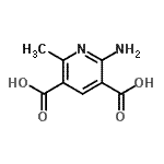 CAS#: 89977-07-1， 2-Amino-6-methyl-3,5-pyridinedicarboxylic acid