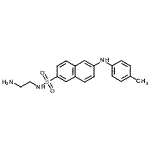 CAS#: 89992-14-3， N-(2-Aminoethyl)-6-[(4-methylphenyl)amino]-2-naphthalenesulfonamide