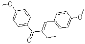 CAS 登录号：90-92-6， 1-(4-甲氧基苯基)-2-[(4-甲氧基苯基)亚甲基]-1-丁酮