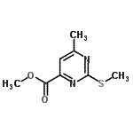 CAS#: 90007-36-6， Methyl 6-methyl-2-(methylsulfanyl)-4-pyrimidinecarboxylate
