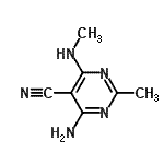 CAS#: 900467-74-5， 4-Amino-2-methyl-6-(methylamino)-5-pyrimidinecarbonitrile