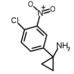 CAS#: 900505-08-0， 1-(4-Chloro-3-nitrophenyl)cyclopropanamine