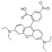 CAS#: 90066-13-0， 9-(2-Carboxylato-4-carboxyphenyl)-3,6-bis(diethylamino)xanthylium