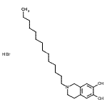 CAS#: 900784-91-0， 2-Tetradecyl-1,2,3,4-tetrahydro-6,7-isoquinolinediol hydrobromide (1:1)