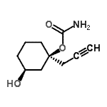 CAS#: 90105-76-3， (1S,3S)-3-Hydroxy-1-(2-propyn-1-yl)cyclohexyl carbamate