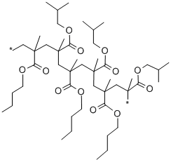 structure of CAS# 9011-53-4, Butyl Methacrylate/Isobutyl Methacrylate Copolymer;(E)-2,5-Dimethylhex-2-Enoate;2-Methylprop-2-Enoic Acid Butyl Ester;(E)-2,5-Dimethylhex-2-Enoate;2-Methylacrylic Acid Butyl Ester;2-Propenoic Acid, 2-Methyl-, Butyl Ester, Polymer With 2-Methylpropyl 2-Methyl-2-Propenoate