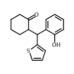 CAS#: 90128-15-7， 2-[(2-Hydroxyphenyl)(2-thienyl)methyl]cyclohexanone