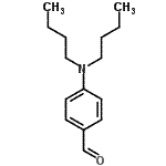 结构式 CAS# 90134-10-4, 4-(二丁基氨基)苯甲醛