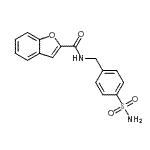 CAS#: 90141-25-6， N-(4-Sulfamoylbenzyl)-1-benzofuran-2-carboxamide