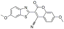 CAS#: 90146-03-5， 7-Methoxy-3-(6-methoxybenzothiazol-2-yl)-2-oxo-2H-1-benzopyran-4-carbonitrile