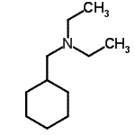 structure of CAS# 90150-05-3, N-(Cyclohexylmethyl)-N-ethylethanamine;Diethyl(cyclohexylmethyl)amine