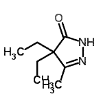 CAS#: 90152-73-1， 4,4-Diethyl-5-methyl-2,4-dihydro-3H-pyrazol-3-one