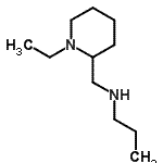 structure of CAS# 901586-05-8, N-[(1-Ethyl-2-piperidinyl)methyl]-1-propanamine;[(1-ethylpiperidin-2-yl)methyl]propylamine;N-[(1-ethyl-2-piperidinyl)methyl ]-1-propanamine;N-[(1-ethyl-2-piperidinyl)methyl]-1-propanamine