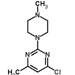 CAS#: 901586-52-5， 4-Chloro-6-methyl-2-(4-methyl-1-piperazinyl)pyrimidine