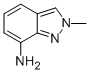 structure of CAS# 90223-02-2, 2-Methyl-2H-Indazol-7-Amine;2-METHYL-2H-INDAZOL-7-YLAMINE;7-Amino-2-Methyl-2H-Indazole;7-Amino-2-Methylindazole