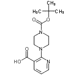 CAS#: 902835-85-2， 2-(4-{[(2-Methyl-2-propanyl)oxy]carbonyl}-1-piperazinyl)nicotinic acid