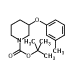 CAS#: 902836-20-8， 2-Methyl-2-propanyl 3-(3-methylphenoxy)-1-piperidinecarboxylate