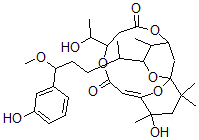 CAS#: 90359-06-1， 17-Debromo-2,3-didehydro-3-deoxy-4-hydroxyaplysiatoxin