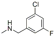 CAS#: 90390-34-4， 1-(3-Chloro-5-fluoro-phenyl)-N-methyl-methanamine