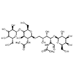 CAS#: 90393-60-5， beta-D-Allopyranosyl-(1->4)-2-acetamido-2-deoxy-beta-D-galactopyranosyl-(1->6)-[beta-D-galactopyranosyl-(1->3)]-2-acetamido-2-deoxy-D-talose