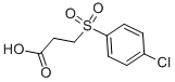 structure of CAS# 90396-00-2, 3-(4-Chloro-benzenesulfonyl)-propionic acid;3-(4-Chlorophenyl)Sulfonylpropionate;Zinc00110680