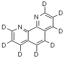 结构式 CAS# 90412-47-8, (<sup>2</sup>H<sub>8</sub>)-1,10-菲咯啉
