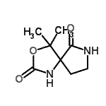 CAS#: 90434-74-5， 4,4-Dimethyl-3-oxa-1,7-diazaspiro[4.4]nonane-2,6-dione