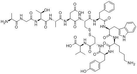 结构式 CAS# 9047-55-6, 尾加压素 II