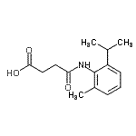 structure of CAS# 904797-70-2, 4-[(2-Isopropyl-6-methylphenyl)amino]-4-oxobutanoic acid;3-{N-[6-m<wbr>ethyl-2-(<wbr>methyleth<wbr>yl)phenyl<wbr>]carbamoy<wbr>l}propano<wbr>ic acid;4-[(2-isopropyl-6-methylphenyl)amino]-4-oxobutanoicacid;MFCD06065527