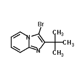 CAS#: 904813-48-5， 3-Bromo-2-(2-methyl-2-propanyl)imidazo[1,2-a]pyridine