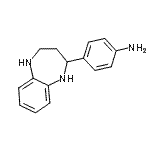 结构式 CAS# 904813-84-9, 4-(2,3,4,5-四氢-1H-1,5-苯并二氮杂卓-2-基)苯胺