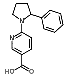 CAS#: 904816-72-4， 6-(2-Phenyl-1-pyrrolidinyl)nicotinic acid
