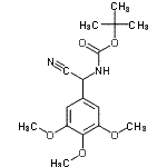 CAS#: 904818-28-6， 2-Methyl-2-propanyl [cyano(3,4,5-trimethoxyphenyl)methyl]carbamate
