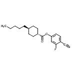 CAS#: 90525-59-0， 4-Cyano-3-fluorophenyl trans-4-pentylcyclohexanecarboxylate