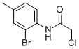 structure of CAS# 90560-54-6, N-(2-Bromo-4-methyl-phenyl)-2-chloroacetamide;N-(2-Bromo-4-Methyl-Phenyl)-2-Chloro-Acetamide;N-(2-Bromo-4-Methyl-Phenyl)-2-Chloro-Ethanamide;St012259