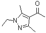 structure of CAS# 90565-37-0, 1-(1-Ethyl-3,5-dimethyl-1H-pyrazol-4-yl)ethanone;1-(1-Ethyl-3,5-dimethyl-1 H -pyrazol-4-yl)-ethanon;1-(1-Ethyl-3,5-dimethyl-1 H -pyrazol-4-yl)-ethanone;1-(1-ethyl-3,5-dimethyl-1H-pyrazol-4-yl)ethan-1-one