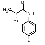 structure of CAS# 905797-71-9, 2-Bromo-N-(4-fluorophenyl)propanamide;2-bromo-N-(4-fluorophenyl)propanamide;Propanamide, N-(4-fluorophenyl)-2-bromo-;MFCD00466096