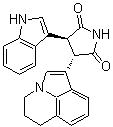 CAS#: 905854-03-7， (3S,4S)-3-(5,6-Dihydro-4H-pyrrolo[3,2,1-ij]quinolin-1-yl)-4-(1H-indol-3-yl)-2,5-pyrrolidinedione