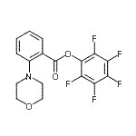 CAS 登录号：906352-59-8， 五氟苯基2-(4-吗啉基)苯甲酸酯