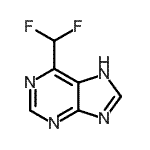 CAS#: 906482-38-0， 6-(Difluoromethyl)-7H-purine