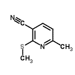 CAS#: 90716-15-7， 6-Methyl-2-(methylsulfanyl)nicotinonitrile