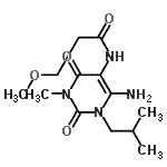 CAS#: 90749-74-9, N-(6-Amino-1-isobutyl-3-methyl-2,4-dioxo-1,2,3,4-tetrahydro-5-pyrimidinyl)-3-methoxypropanamide