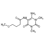 CAS#: 90749-78-3， N-(6-Amino-1,3-dimethyl-2,4-dioxo-1,2,3,4-tetrahydro-5-pyrimidinyl)-4-methoxybutanamide