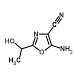 CAS#: 907552-46-9， 5-Amino-2-(1-hydroxyethyl)-1,3-oxazole-4-carbonitrile