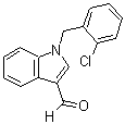 structure of CAS# 90815-00-2, 1-(2-Chlorobenzyl)-1H-indole-3-carbaldehyde;1-(2-Chloro-benzyl)-1 H -indole-3-carbaldehyde;1-(2-Chloro-benzyl)-1 H -indole-3-carbaldehydeRussia;1-(2-Chloro-benzyl)-1H-indole-3-carbaldehyde