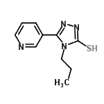 CAS#: 90871-44-6， 4-Propyl-5-(3-pyridinyl)-2,4-dihydro-3H-1,2,4-triazole-3-thione