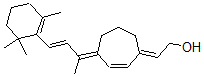 CAS#: 90906-88-0， 4-(1-Methyl-3-(2,6,6-trimethyl-1-cyclohexen-1-yl)-2-(propenylidene)-2-cyclohepten-1-ylidene)ethanol