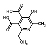 CAS#: 90923-27-6， 2-Ethyl-5-hydroxy-6-methyl-3,4-pyridinedicarboxylic acid